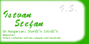 istvan stefan business card